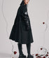 Studded Puff Sleeve Flare Dress